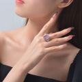 wholesale 925 Silver New European and American Star Style Pink Ice-Cut 15-Carat Women's Ring 13*16 by Shipei Jewelry-0-3