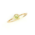 wholesale S925 gold-plated round peridot minimalist women's ring, a best-selling style from Dunli Jewelry, available for wholesale directly from the manufacturer-0-3
