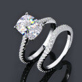 wholesale S925 Sterling Silver Cocktail CZ Ring Light Luxury Engagement Wedding Ring for Women-0-14