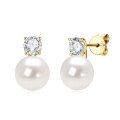 S925 Sterling Silver Light Bulb Freshwater Pearl Earrings-0-5
