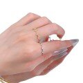 wholesale S925 Sterling Silver Minimalist Style European and American Ins-inspired Light Luxury Stackable Ring Band-0-4