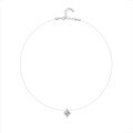 Sterling Silver 1-Carat Moissanite Mermaid Tear Pendant Necklace-0-3