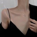 wholesale S925 Silver Trendy Minimalist Niche Interlocking Choker Necklace, New Arrival with High-End Design-0-2