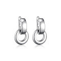 wholesale 925 Sterling Silver Earrings Hoop Ring Clasp Circle Ear Hoop Ins Niche Luxury High-end Sense-0-4