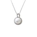 wholesale Sterling Silver Korean Style Elegant Freshwater Pearl Women's Versatile Niche Design Necklace Gift for Girlfriend or Mother Luxury Collarbone Jewelry-0-4