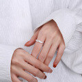 wholesale S925 Sterling Silver Irregular Wrinkle Textured Open Ring Ins Style Minimalist Luxury Wind Ring for Women-0-3