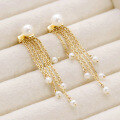 wholesale 9K Gold Japanese Retro Freshwater Pearl Tassel Detachable Earrings, New Jewelry Collection for Wholesale 2023-0-2