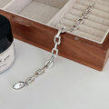 wholesale S925 Sterling Silver Extra Heavy Work Vintage Chain Bracelet for Women, Summer Minimalist Versatile Personality Hand Jewelry-0-1