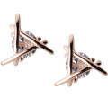 wholesale E7500 S925 Silver Ear Studs for Women, Korean Style Minimalist Single Diamond Triangle Geometric Sweet Ear Accessories-0-4