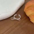 wholesale S925 Sterling Silver Korean Style Bow Ring, Minimalist Wave Band, Small Luxury, Fashion Versatile-0-5