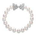 S925 Sterling Silver Simple Natural Freshwater Pearl Bracelet for Women-0-28