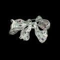 wholesale 925 silver gold-plated, high-carbon diamond, Cindy Chao pink sapphire bow high-end jewelry women's brooch-0-3