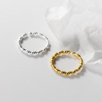 wholesale S925 Silver Nalan Korean Style Twist Open Ring Simple and Elegant Personality Jewelry for Women R00487-S925 silver ring silver opening adjustable
