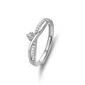 wholesale S925 Sterling Silver Original Design High-end Couple Rings Adjustable Plain Band Rings Valentine's Day Gift-0-92