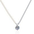 S925 Silver Cross-Border Moissanite Pearl Claw Chain Necklace-0-3