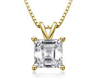 wholesale S925 Sterling Silver Necklace [Clearance with Free Shipping] Unconventional Square Zircon Pendant for Women, Small and Unique, Simple and Versatile-L style [clearance free shipping]