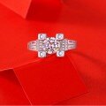 925 Silver Moissanite Four-Prong Eiffel Tower Ring, Niche Design, Ins Style-0-2