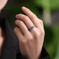 wholesale Metal material, cross-border hit hollow small flower leaf open ring vine branch retro vintage advanced sense index finger ring-0-2