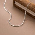 wholesale S925 Silver Polished Silver Bean Anklet Summer Minimalist Style Olive Bead Ankle Decoration S5623-0-2