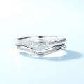 wholesale 925 Sterling Silver New Japanese Minimalist Geometric Wave Ring, Ins Style Stackable Adjustable Ring-0-2