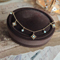 wholesale S925 Gold-Plated Metal, Dreamy Opal Bracelet Bead Chain, Light Luxury, Sparkling Stackable Fashion Gift-0-1