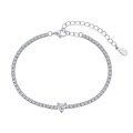 wholesale S925 Sterling Silver Cross-Border Women's Small Luxury 8A Colored High-Carbon Diamond Zircon Tennis Bracelet Wholesale-0-5