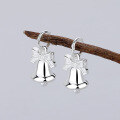 wholesale S925 Sterling Silver Lily of the Valley Pendant with Bow and Bell Charm for DIY Bracelet, Factory Direct-0-2