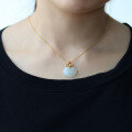 wholesale 925 Silver Gold-Plated, certified jade pendant in palace style,-0-6