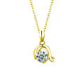 S925 Sterling Silver Moissanite Zodiac Necklace for Women-0-27