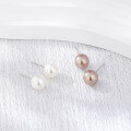 wholesale Metal Material: Sterling Silver, Small Niche Design Sense Freshwater Pearl Ear Studs for Women, Elegant and Small Fresh Ear Accessories, Cross-Border New Product Accessories for Dropshipping-0-3