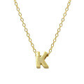 wholesale Metal 925 Silver Plain 26 Letters Pendant Necklace, Ins Luxury Hot-selling Choker-0-14