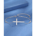 wholesale 925 Sterling Silver Cross Pendant Bracelet for Women,-0-0