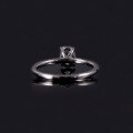 wholesale S925 Sterling Silver High-End 1ct Zircon Four-Prong Eagle Claw Single Stone Engagement Ring with Zircon-0-2