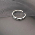 wholesale 925 Silver Gram Iris Open Ring for Women, Minimalist Small-Batch Design, Vintage Thai Silver Ring-0-3