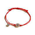 wholesale Pure silver handmade woven smile red rope bracelet for birth year,-0-4