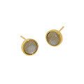 wholesale S925 Sterling Silver Geometric Minimalist Stretch Labradorite Stud Earrings for Women, Korean Version Ins Small and Unique Design-0-6