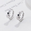 wholesale S925 Sterling Silver Five-Point Star Ear Studs INS Style Niche Minimalist Star Diamond-Embedded Earrings G7072-0-0