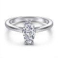 wholesale S925 Sterling Silver Oval Zirconia Women's Stackable Rings Wholesale Cross-Border, Does Not Fade-0-9