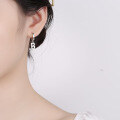 wholesale S925 Sterling Silver Korean Dongdaemun B Letter Trendy Pendant Tassel Earrings, Fashion Icon's Choice-0-3