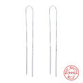 wholesale S925 Sterling Silver Minimalist Fringe Chain Earring with Korean Style-0-4