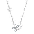 S925 Silver 2025 Floral Pendant Necklace-0-3