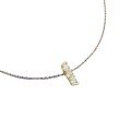 wholesale S925 Silver Gold-Plated Three-Diamond Bar Pendant Necklace for Women, Designed for Cross-Border Hot Sales-0-4