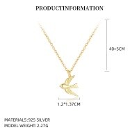 wholesale 925 Sterling Silverins-A4606_18K yellow plated 925 silver