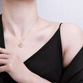 Metal Pendant Necklace for Women, 2025 New Fashion Ins Style Moissanite Collarbone Chain-0-2