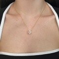wholesale S925 Sterling Silver Oval Ice-Cut Zirconia Exquisite Solitaire Pendant Necklace for Women-0-3