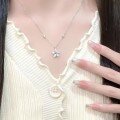wholesale Sterling Silver S925 Small Five-Point Star Necklace for Women, Minimalist Design, Light Luxury Collarbone Chain, Star Pendant, Poizon Same Style, Christmas-0-0