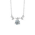 S925 Sterling Silver Moissanite Zodiac Necklace for Women-0-20