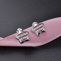 wholesale S925 Sterling Silver Plated with Zirconia Star Earrings for Women, Minimalist and Fresh Style-0-0