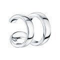 wholesale Sterling Silver S925 Geometric Hoop Ear Cuffs Fashion Minimalist Trendy Sweet and Edgy Non-Piercing Clip-On Earrings-0-4