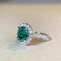 wholesale 925 Sterling Silver Paraiba Pigeon Egg Ring Women HW Same Style Alternative Ring-0-1